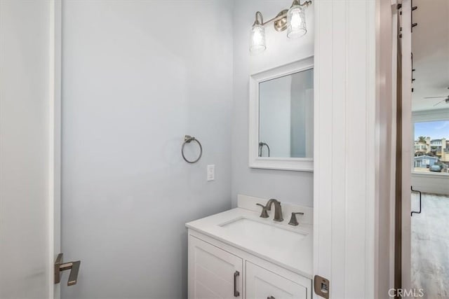 bathroom with vanity