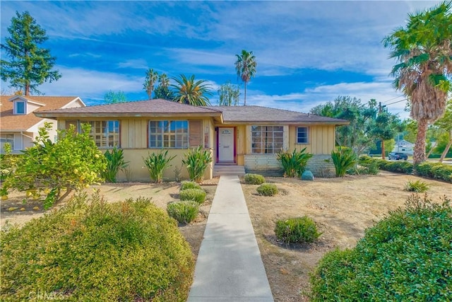 view of ranch-style home