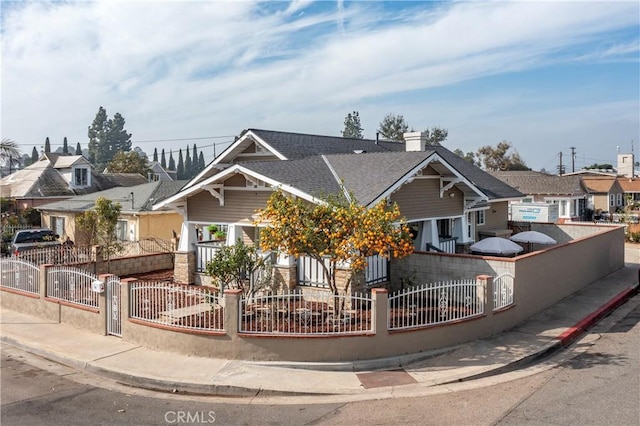 view of front of home