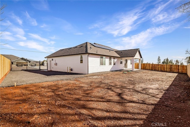 rear view of property with a patio