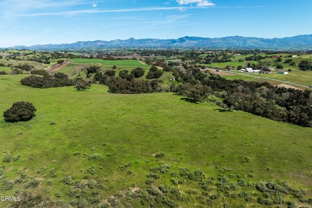 property view of mountains featuring a rural view