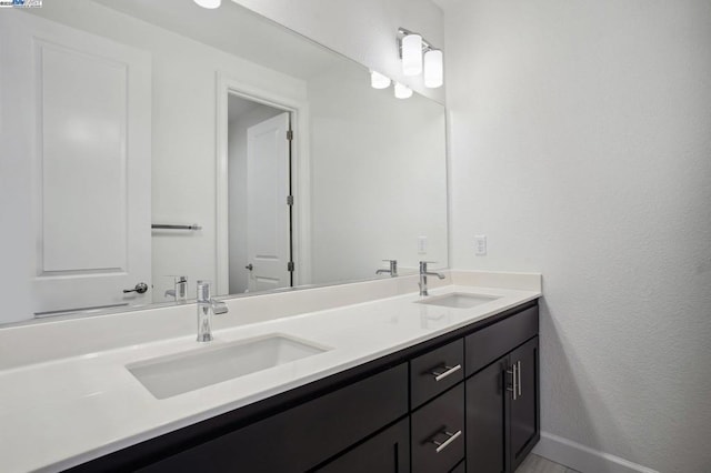 bathroom with vanity