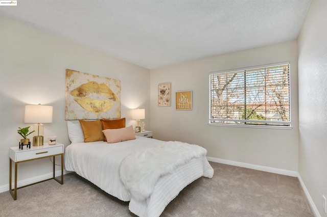 bedroom featuring carpet flooring