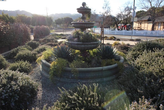 view of property's community featuring a mountain view