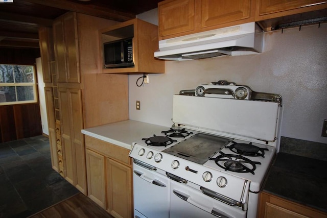 kitchen with range with two ovens