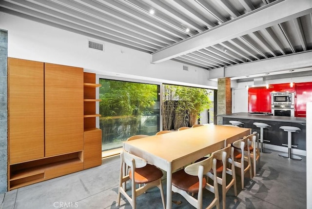 view of dining area