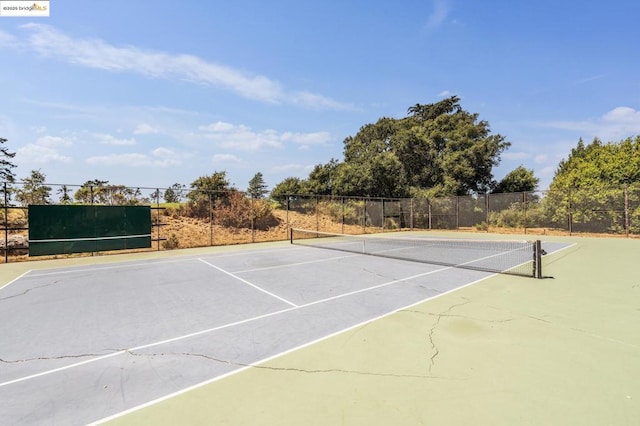 view of tennis court