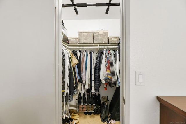 view of closet