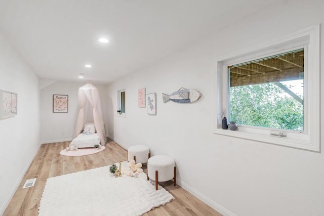 interior space featuring light wood-type flooring