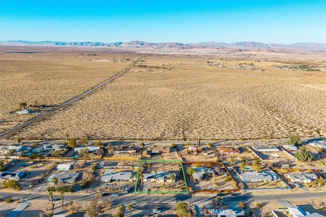 aerial view featuring a mountain view