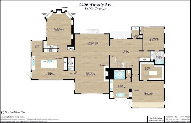 6260 Waverly Ave, La Jolla, CA 92037 - view of room layout
