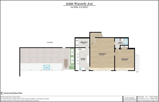 6260 Waverly Ave, La Jolla, CA 92037 - view of property floor plan