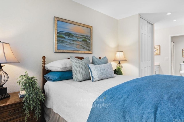 bedroom featuring ensuite bathroom