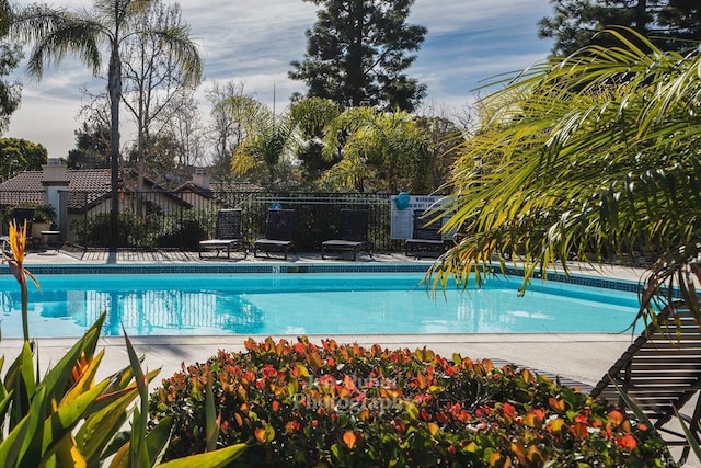 view of pool