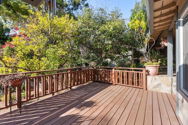 view of wooden terrace