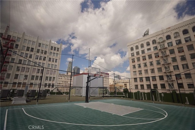 view of sport court