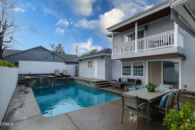 view of pool featuring an outdoor hangout area and a patio area