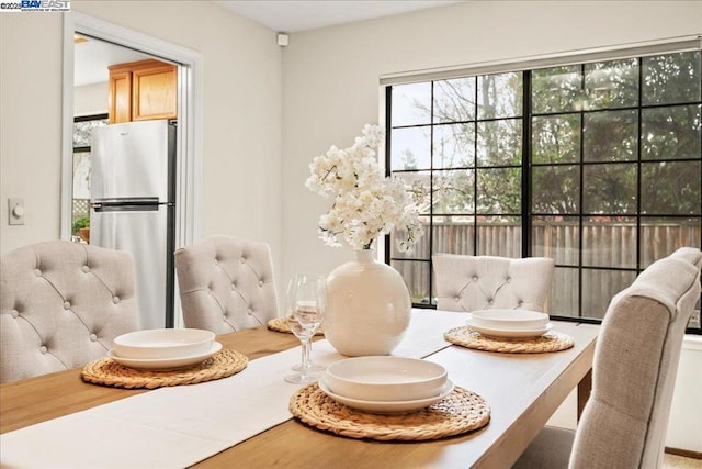 view of dining room