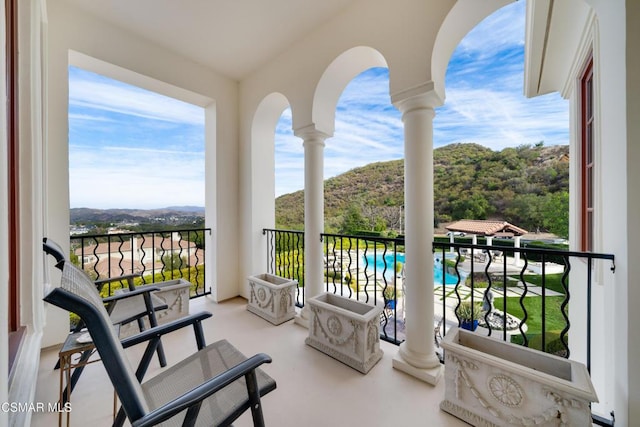 view of balcony