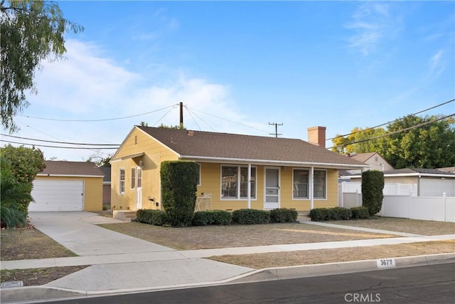 ranch-style home featuring a garage