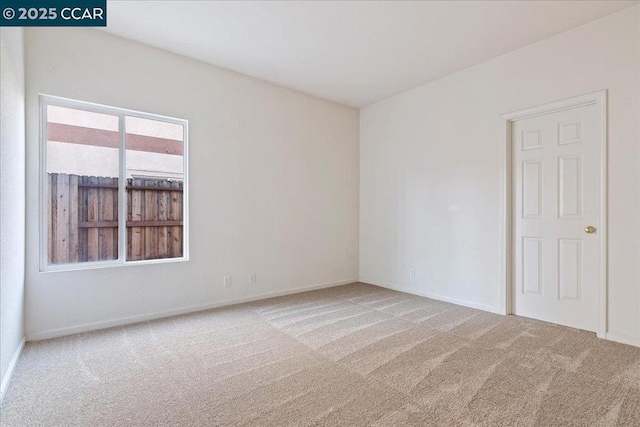 view of carpeted empty room