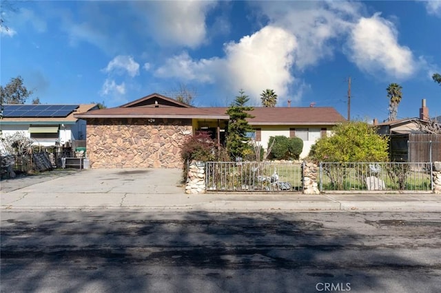 view of ranch-style home