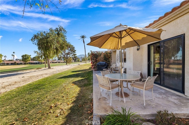 view of patio / terrace featuring area for grilling