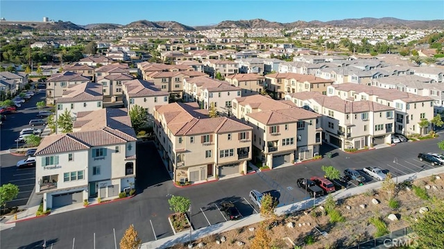 aerial view featuring a mountain view