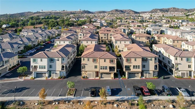 bird's eye view featuring a mountain view