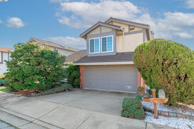 view of front of house featuring a garage