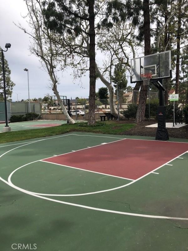 view of basketball court with community basketball court