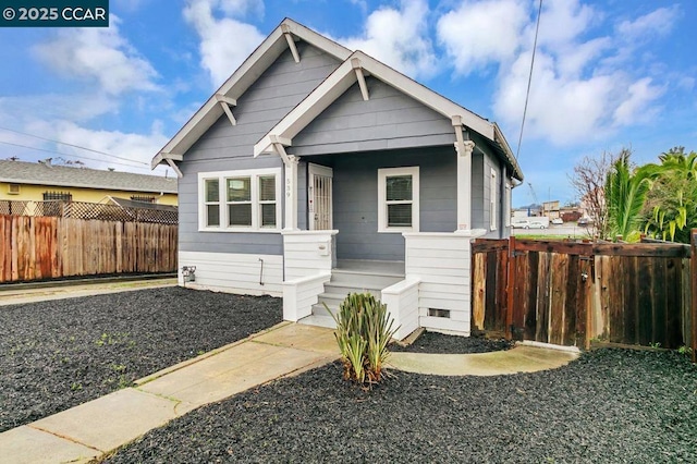 view of front of house with a porch