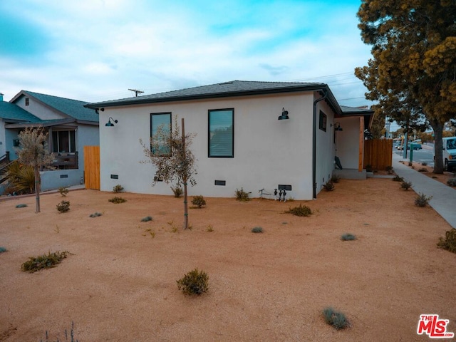 view of back of property