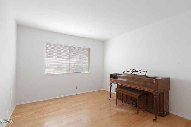 misc room featuring light hardwood / wood-style flooring