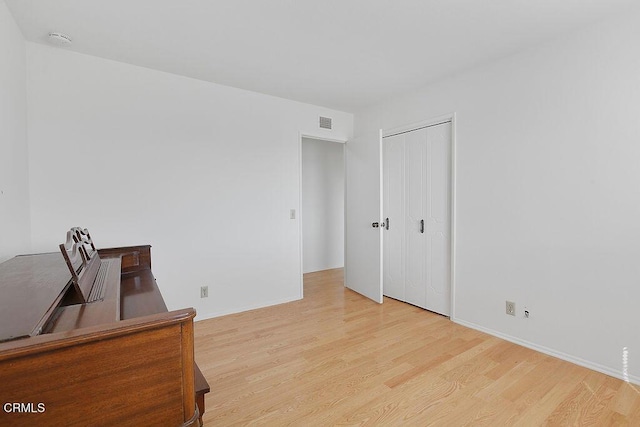 interior space featuring light hardwood / wood-style floors