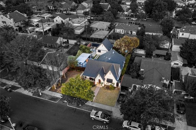 birds eye view of property featuring a residential view