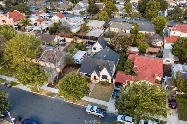 drone / aerial view with a residential view