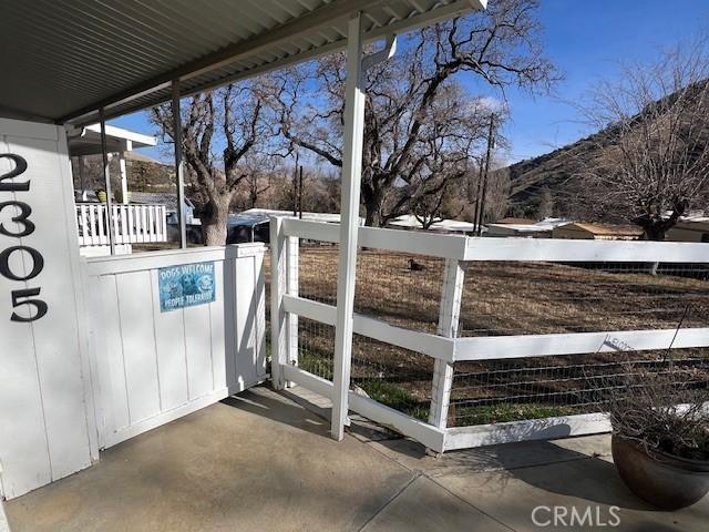 exterior space featuring fence