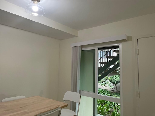 view of dining area