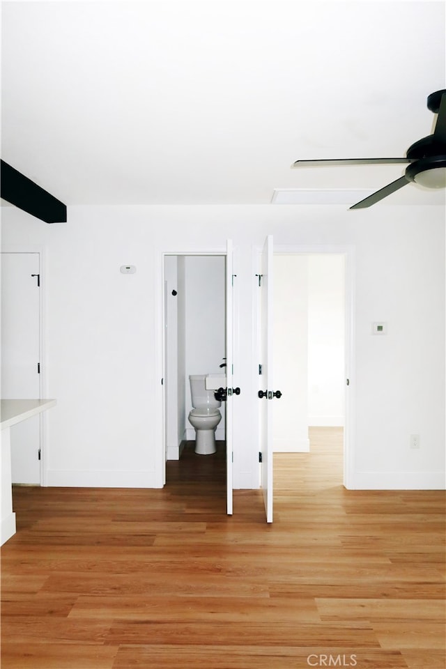 interior space with light hardwood / wood-style flooring