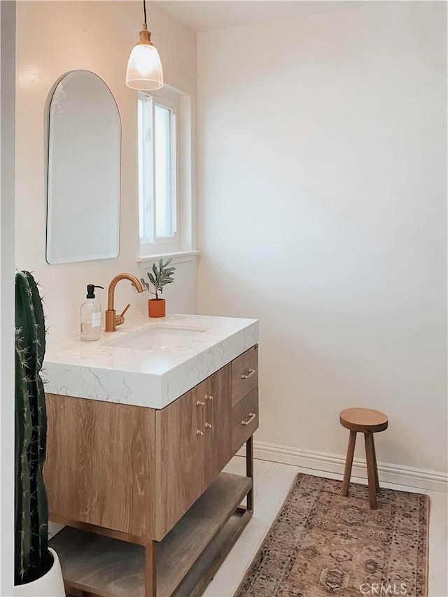 bathroom with vanity