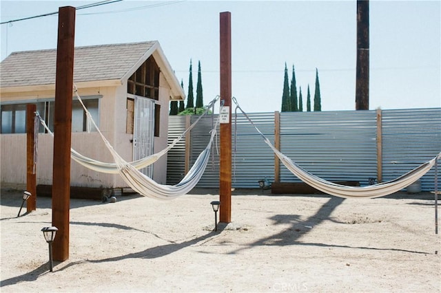 view of jungle gym