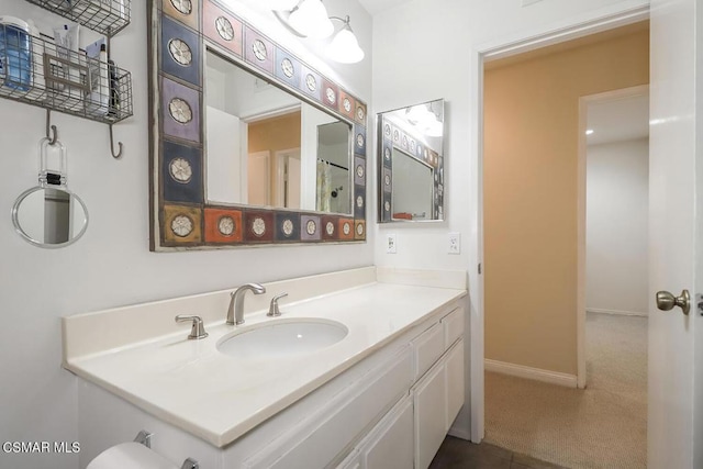 bathroom featuring vanity