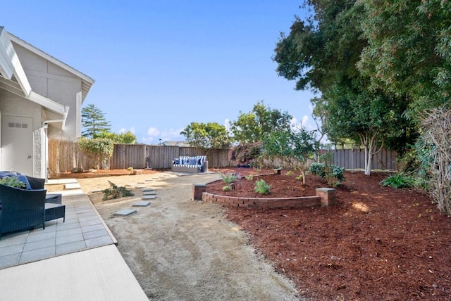 view of yard featuring a patio area