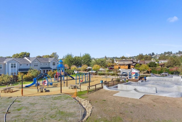 view of jungle gym