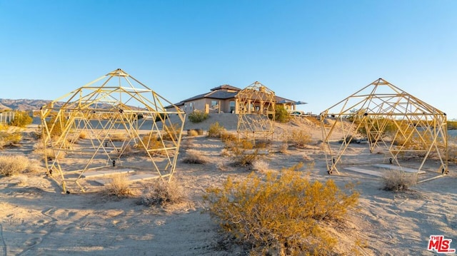 view of playground with a gazebo