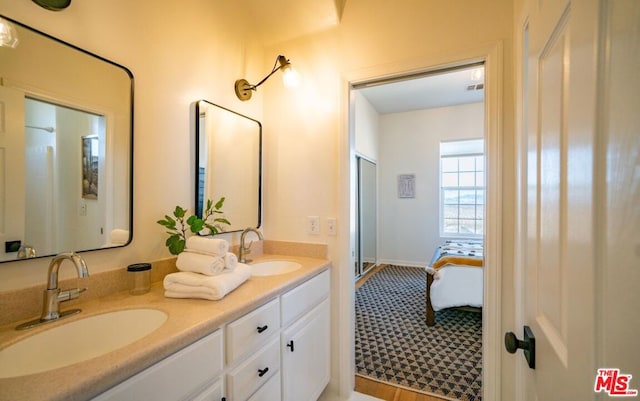 bathroom with vanity