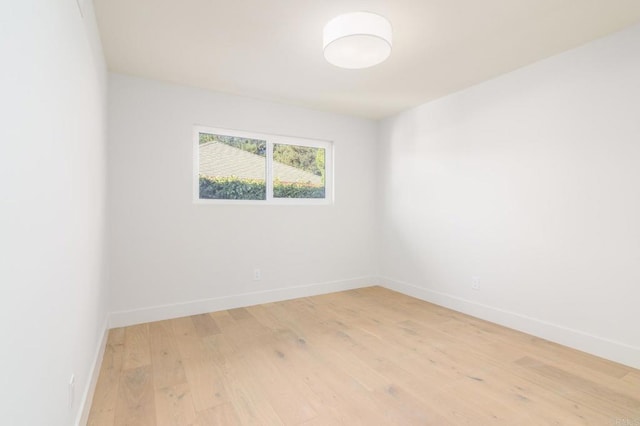 empty room featuring light hardwood / wood-style flooring