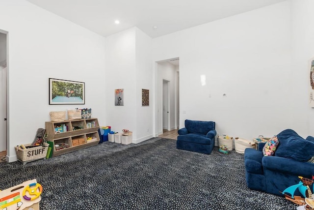 interior space featuring carpet floors