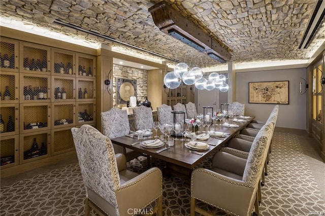 57 Ponderosa Cir, Palm Desert, CA 92211 - carpeted dining area featuring baseboards